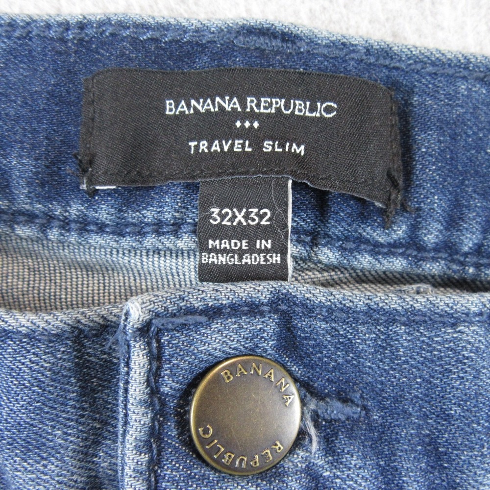 Banana Republic Mens Jeans 32 x 32 Travel Slim Stretch Cotton Rayon Polyester - Picture 6 of 9